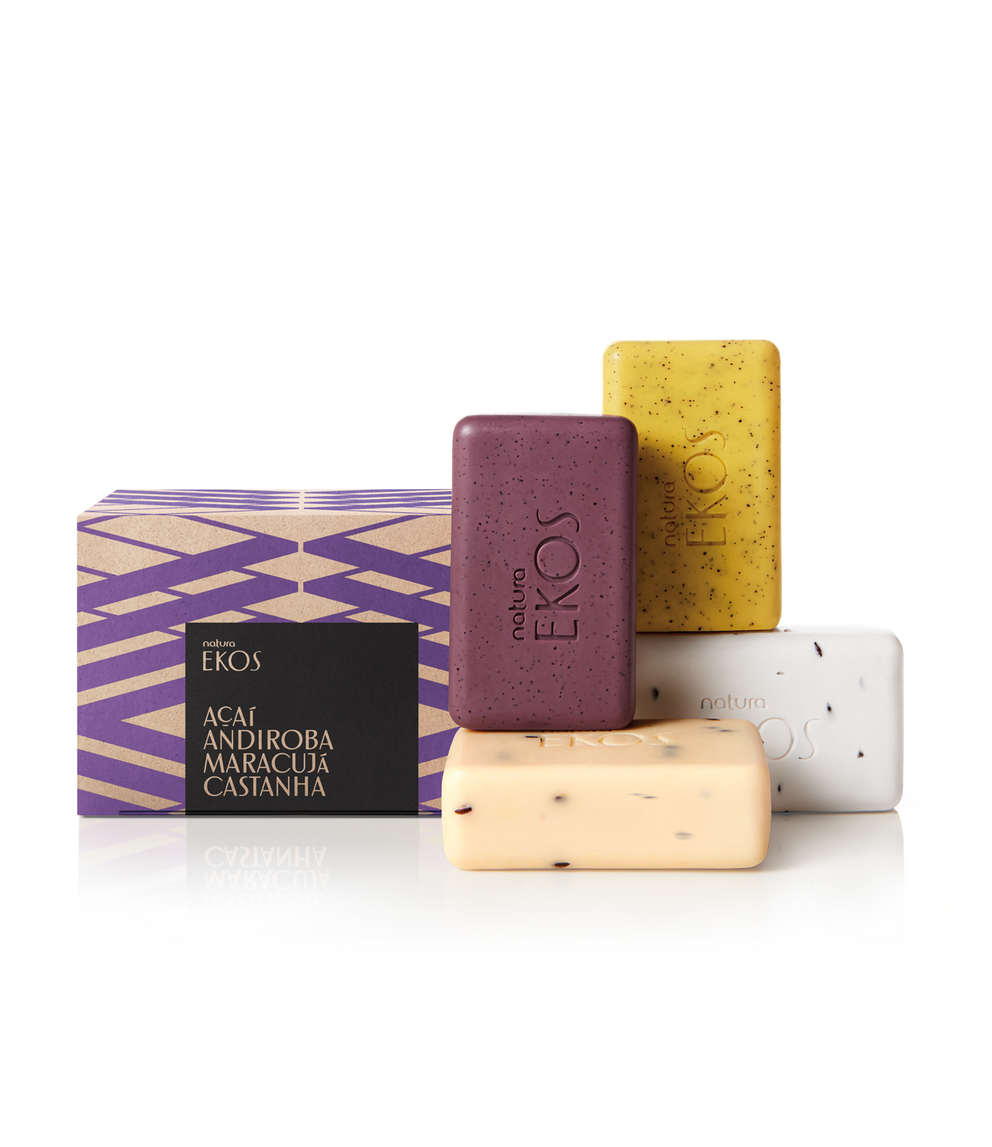 Ekos Exfoliating Bar Soap Set - Açaí, Andiroba, Maracujá & Castanha_mobile