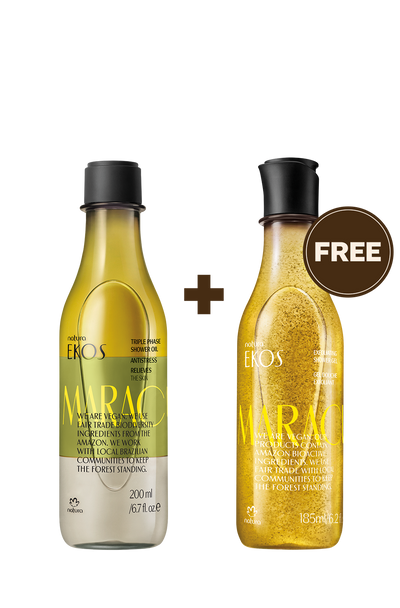 Ekos Maracujá Triple Phase Shower Oil + Exfoliating Shower Gel + Free Shipping_thumbnail