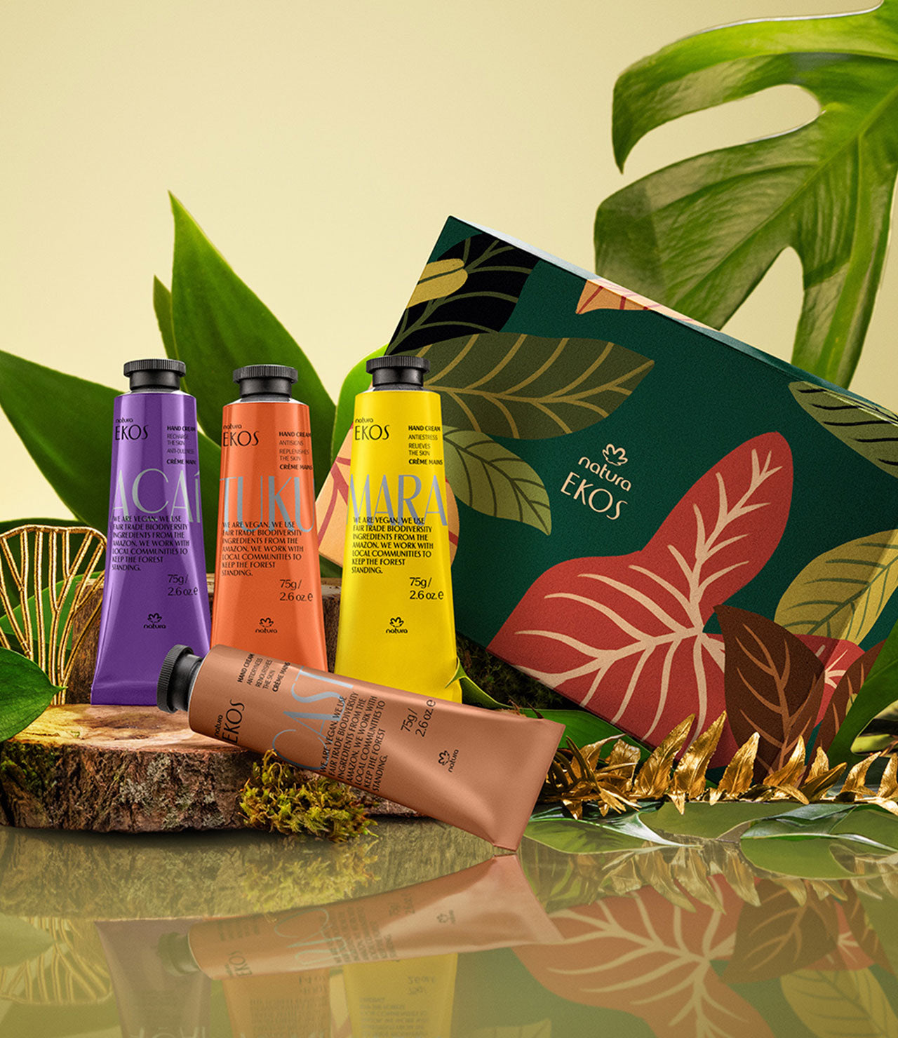 Deluxe Full Size Hand Cream Quartet Holiday Set | Natura