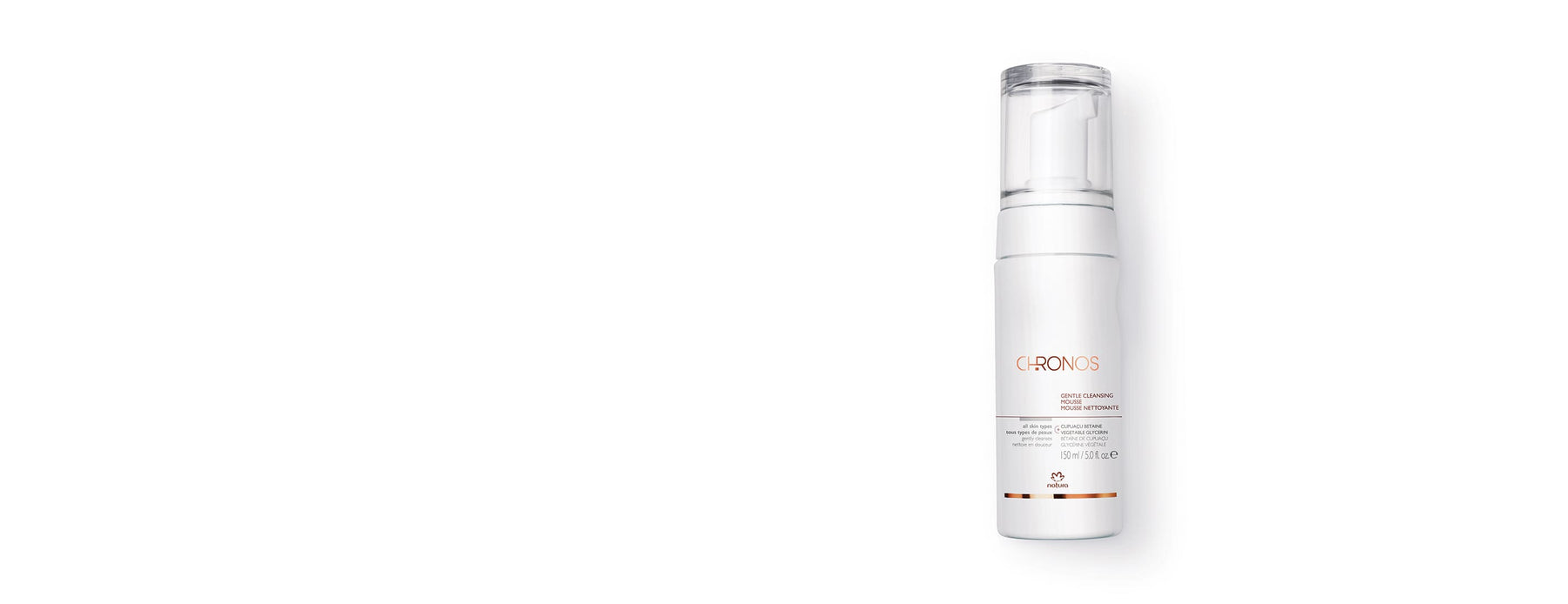 gentle cleansing mousse natura chronos