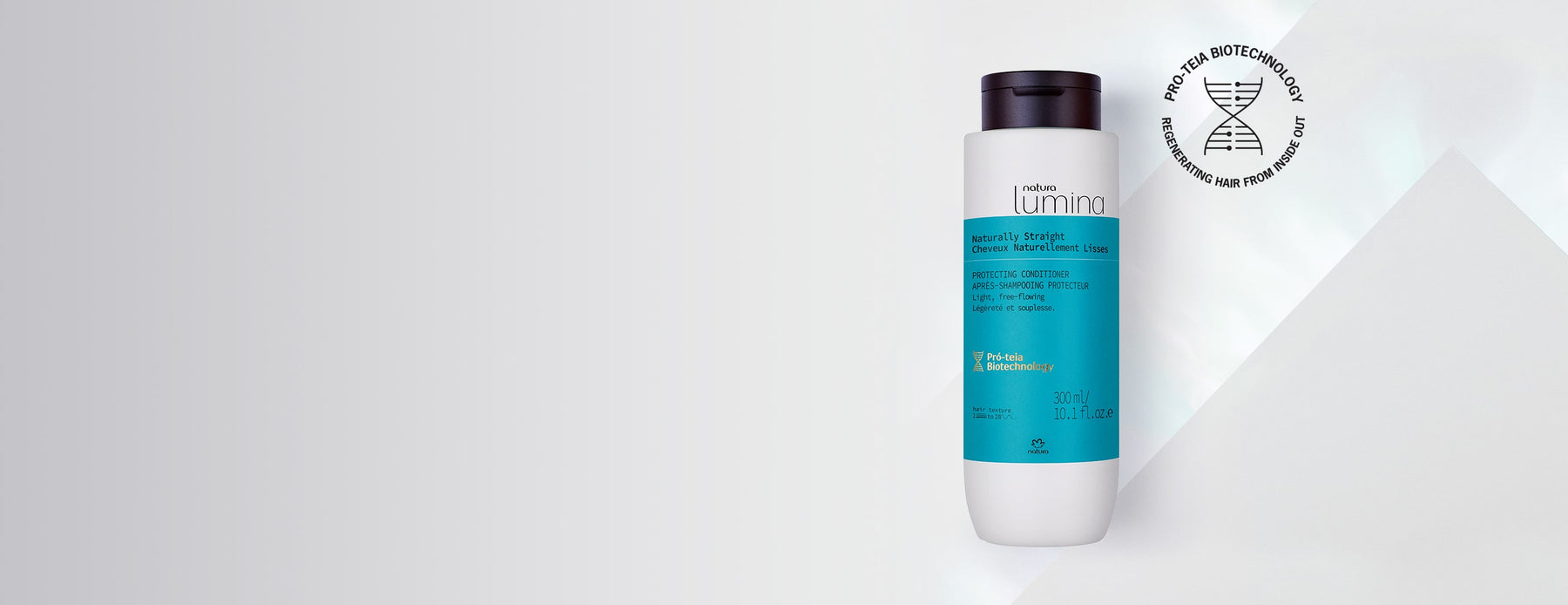 Protecting Conditioner for Straight Hair Lumina - Natura