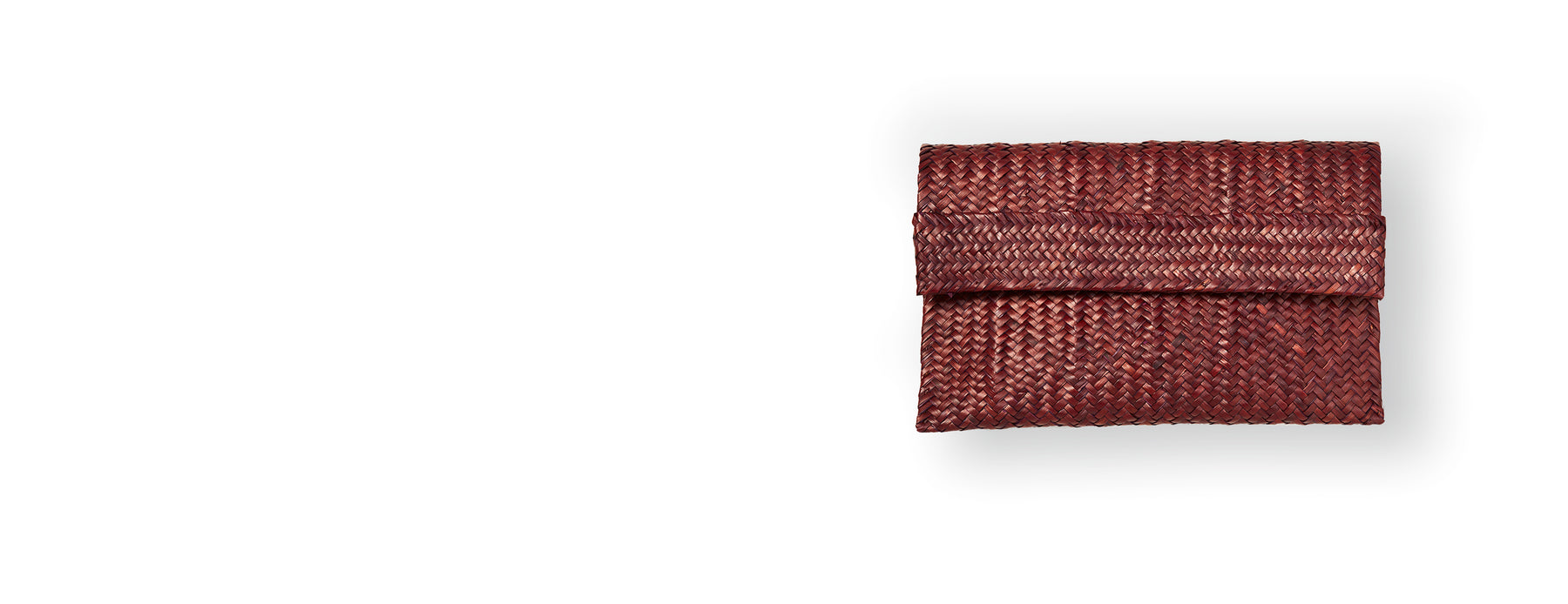 Purple Raffia Clutch